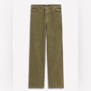 NWT Boden 5-Pocket Cord Column Jeans in Olive Green women’s Sz 10R Corduroy